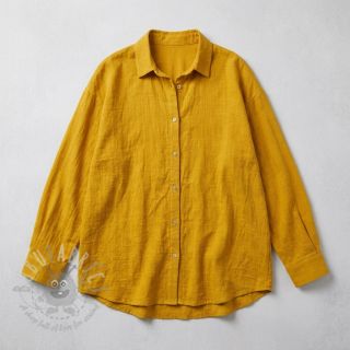 Bombažna tkanina SLUB WASHED ochre