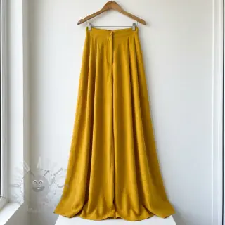 Bombažna tkanina SLUB WASHED ochre