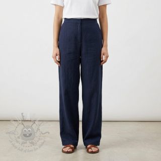 Bombažna tkanina SLUB WASHED navy