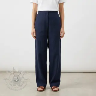 Bombažna tkanina SLUB WASHED navy