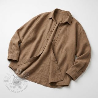 Bombažna tkanina SLUB WASHED sand