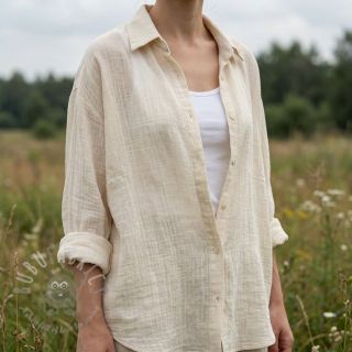 Bombažna tkanina SLUB WASHED SIMPLY NATURAL