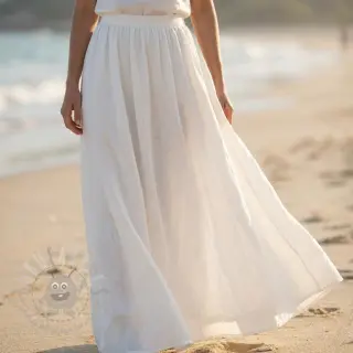 Bombažna tkanina SLUB WASHED off white