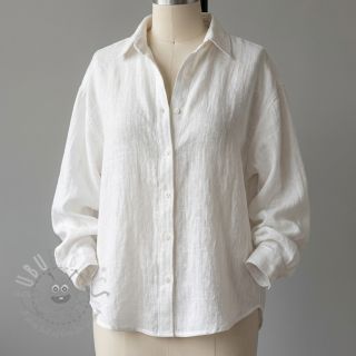 Bombažna tkanina SLUB WASHED off white