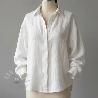 Bombažna tkanina SLUB WASHED off white
