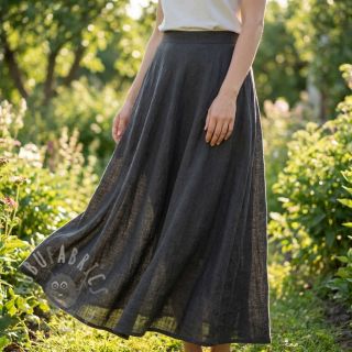 Bombažna tkanina SLUB WASHED black