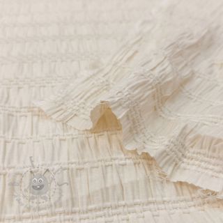 Viskoza CHENILLE JACQUARD ecru