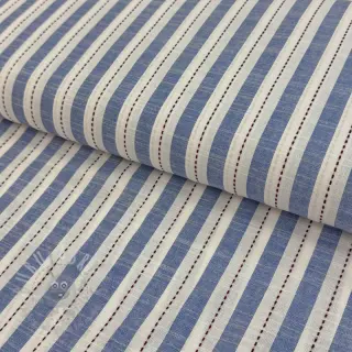 Bombažna tkanina YARN DYED Stripes Nina blue