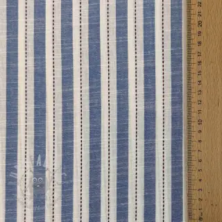 Bombažna tkanina YARN DYED Stripes Nina blue