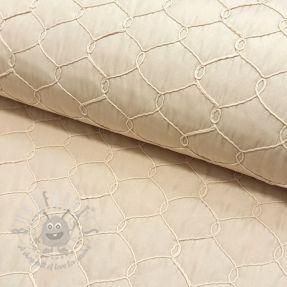 Prešita tkanina Cord off white