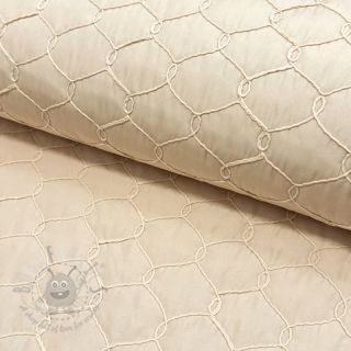 Prešita tkanina Cord off white