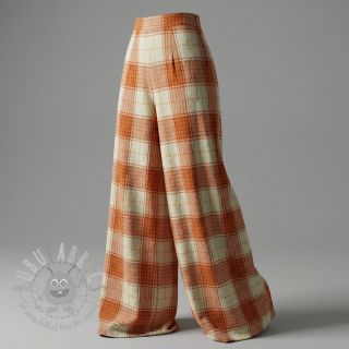 Viskoza CRINKLE Check mint