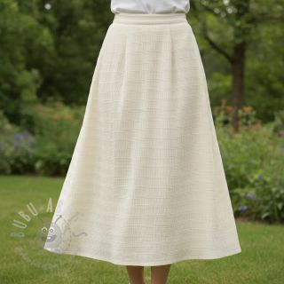 Viskoza CHENILLE JACQUARD ecru