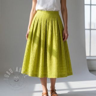 Viskoza CHENILLE JACQUARD lime