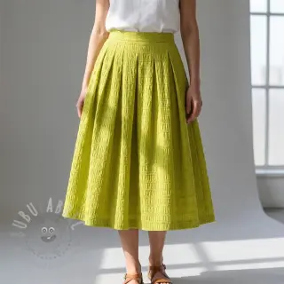 Viskoza CHENILLE JACQUARD lime