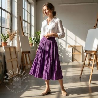 Viskoza CHENILLE JACQUARD cerise