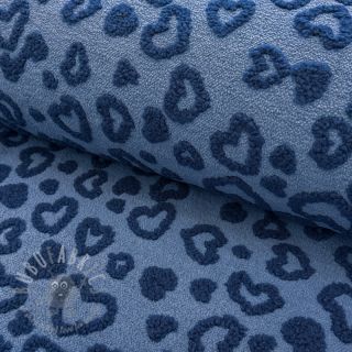 Plaščevina TEDDY Hearts jeans