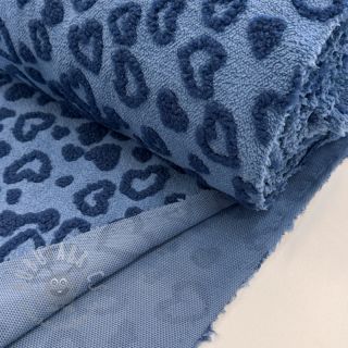 Plaščevina TEDDY Hearts jeans