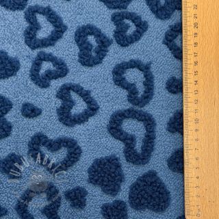 Plaščevina TEDDY Hearts jeans