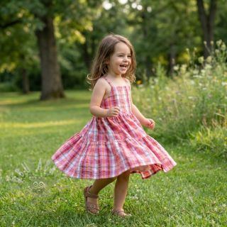 Bombažna tkanina SEERSUCKER YARN DYED Checks pink