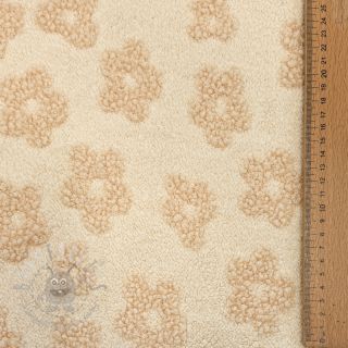 Frotir Knitted flowers ecru