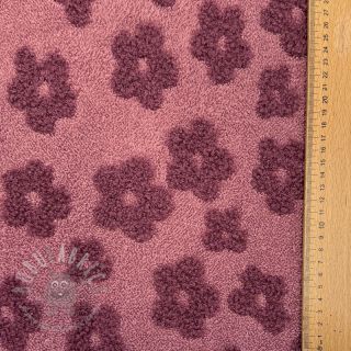 Frotir Knitted flowers old pink