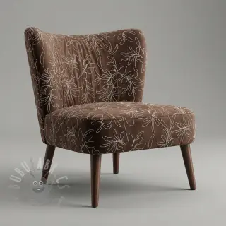 Semiš raztegljiv Tape flower dark brown