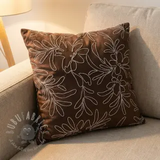 Semiš raztegljiv Tape flower dark brown