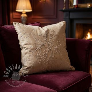 Semiš raztegljiv Tape flower beige