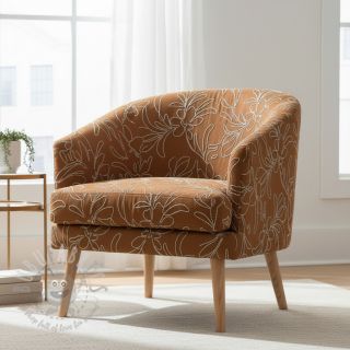 Semiš raztegljiv Tape flower cinnamon