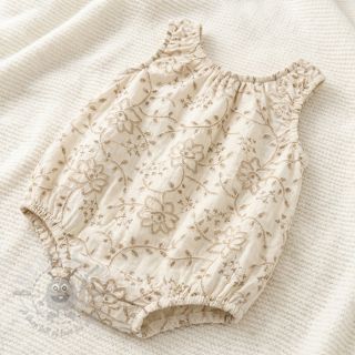 Bombažna tkanina VOILE EMBROIDERY Kiara off white