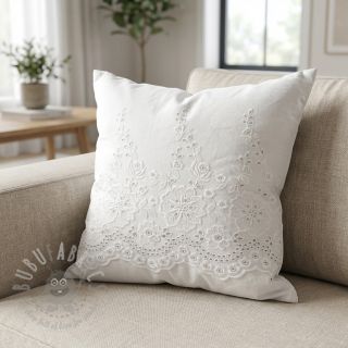 Bombažna tkanina EMBROIDERY Leon border