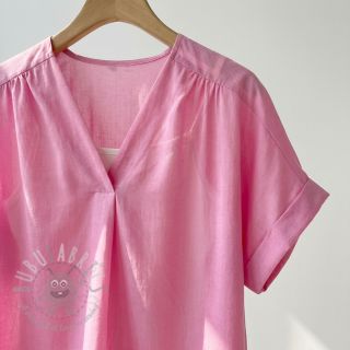 Bombažna tkanina z viskozo light pink