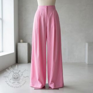 Bombažna tkanina z viskozo light pink