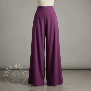 Bombažna tkanina z viskozo aubergine
