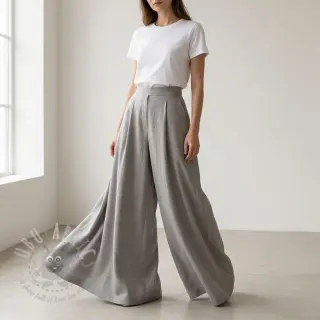 Bombažna tkanina z viskozo light grey