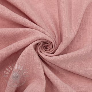 Bombažna tkanina SLUB WASHED old rose