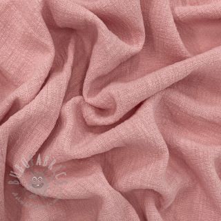 Bombažna tkanina SLUB WASHED old rose