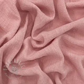 Bombažna tkanina SLUB WASHED old rose