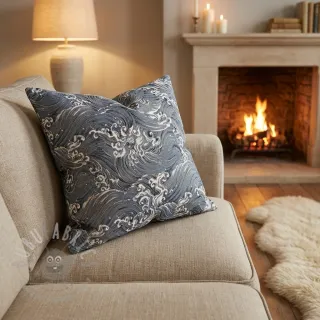 Dekorativno blago jacquard Swell allover argent