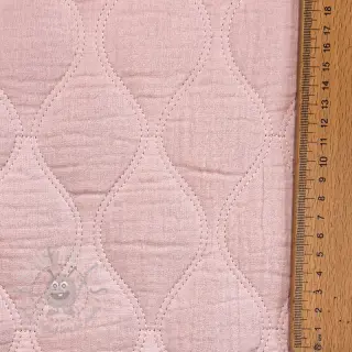 Dvostruka gaza/muslin QUILT Wave soft rose
