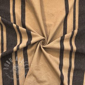 Dekorativno blago Bernadette stripe lin noir