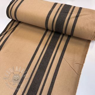 Dekorativno blago Bernadette stripe lin noir