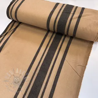 Dekorativno blago Bernadette stripe lin noir