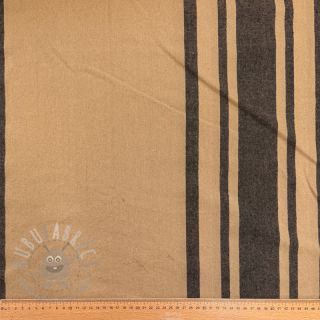 Dekorativno blago Bernadette stripe lin noir