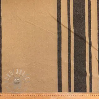Dekorativno blago Bernadette stripe lin noir
