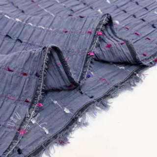 Bombažna tkanina DOBBY CRINKLE Stripe jeans