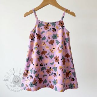 Bombažna tkanina Flowers lavender by JENNIFER BOURON ORGANIC