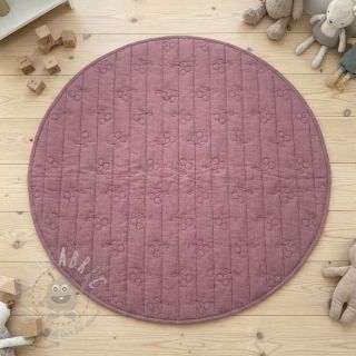 Dvoslojna gaza/muslin STEPPED Cherries mauve