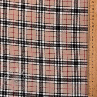 Bombažna tkanina LIGHT FLANNEL Check design F